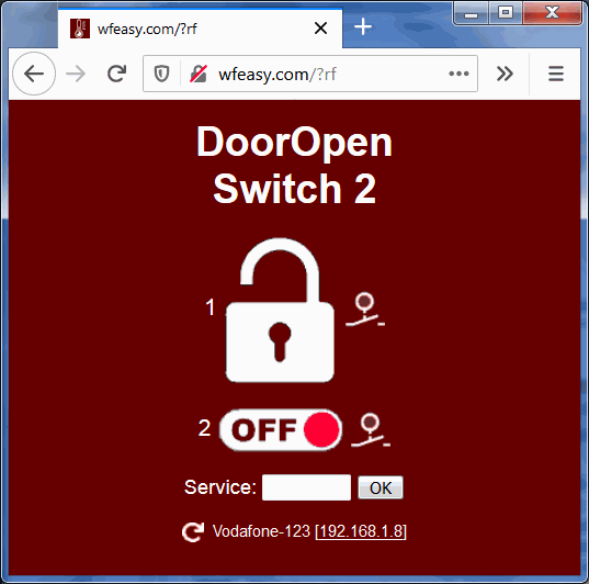 apri porta + interruttore