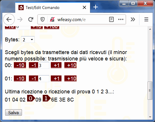trasmettere risposta modbus 433