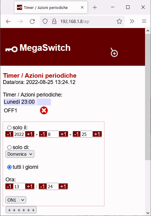 temporizzatore timer 220v MQTT