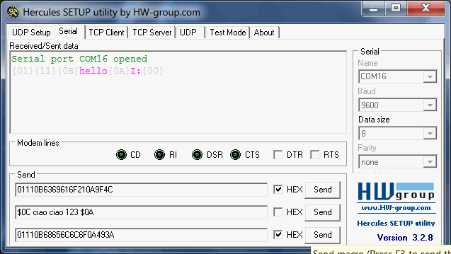 esempio modbus