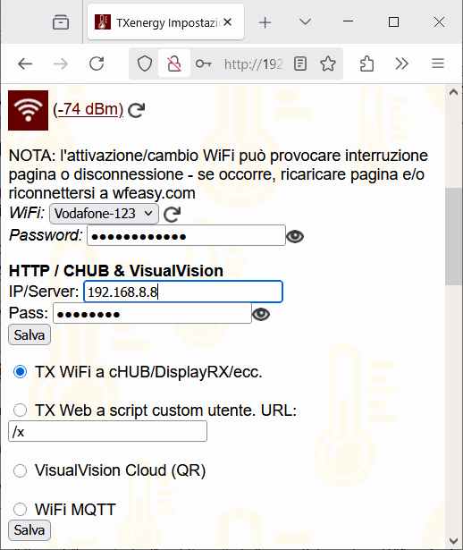 vedi consumo elettricit� remoto