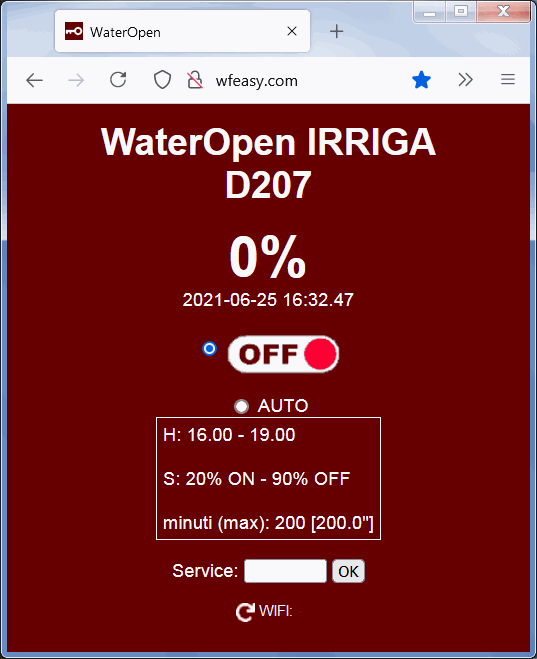 irrigazione automatica programma